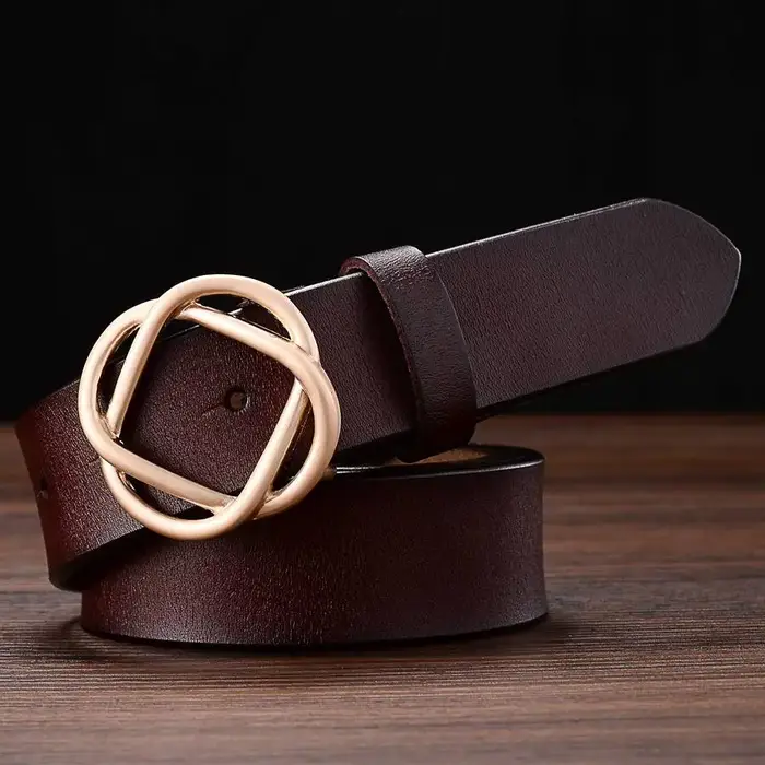 Ceinture en cuir classique pour femme