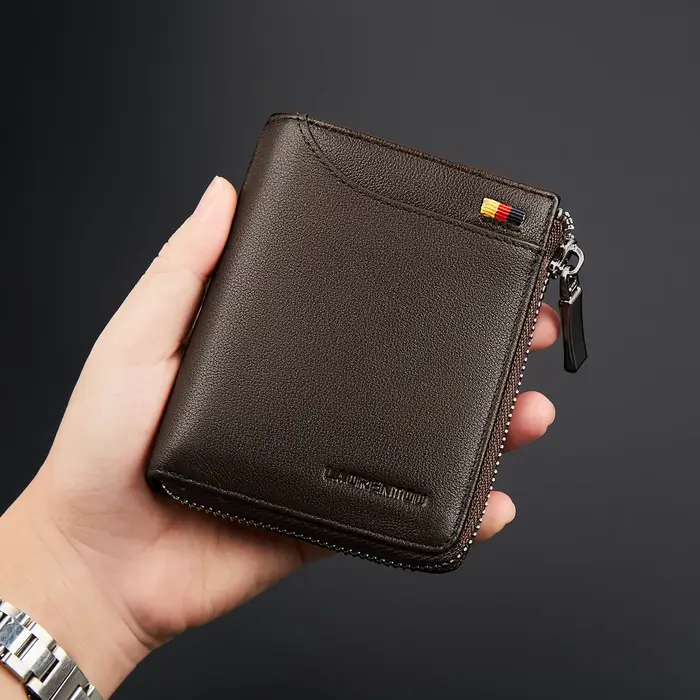 LAORENTOU portefeuille pour hommes en cuir véritable mode 2025 nouveau Design de haute qualité meilleur cadeau pour mari père luxe