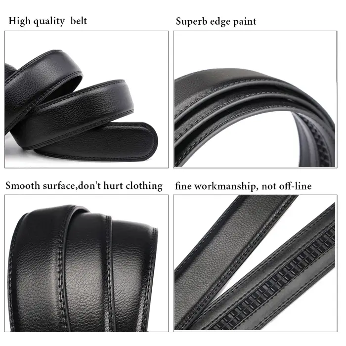 Ceinture en cuir véritable pour hommes
