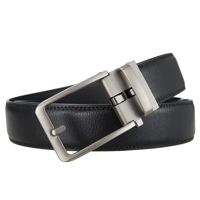 Ceintures d'affaires en cuir véritable pour hommes, grande taille 170 160 150 140 130cm, boucle automatique, sangle de taille de haute qualité