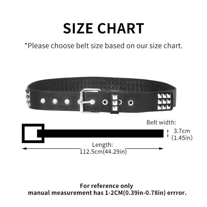 Tendance Rivet ceinture métal lourd