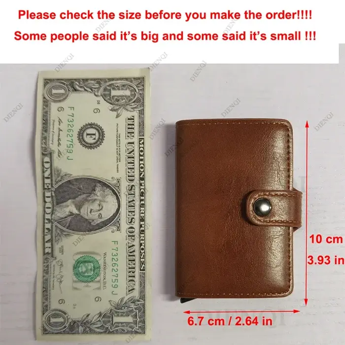 Personnaliser fibre de carbone pour hommes portefeuilles porte-carte de crédit Rfid métal mince