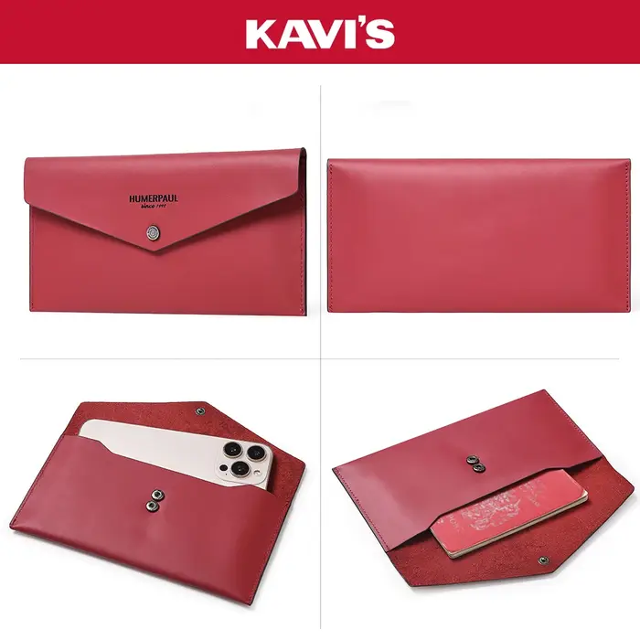 Portefeuille en cuir véritable pour femmes