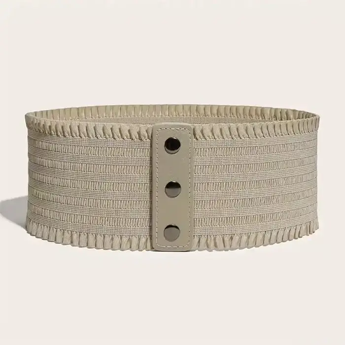 Nouvelle ceinture élastique large pour femme, design rétro classique des années 1980, accessoire de