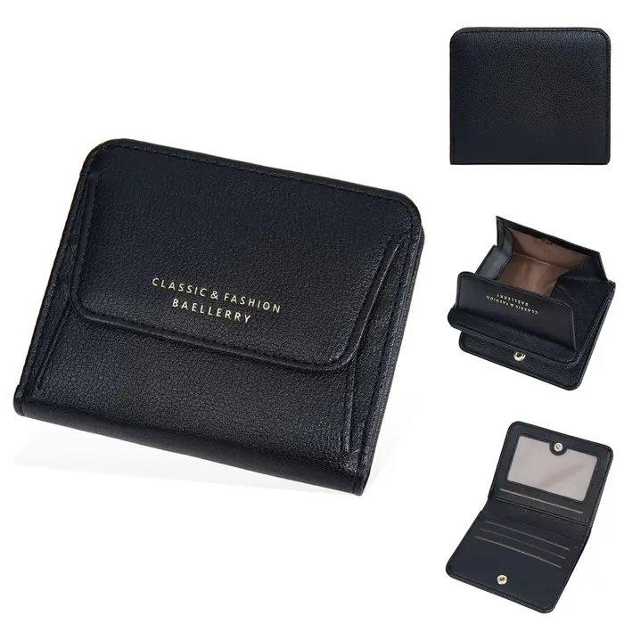 Portefeuille pour femme Baellerry, design imprimé, plusieurs emplacements pour cartes, porte-monnaie