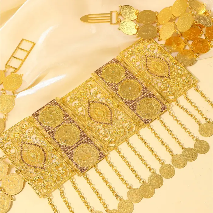 Ceinture de mariée dorée marocaine