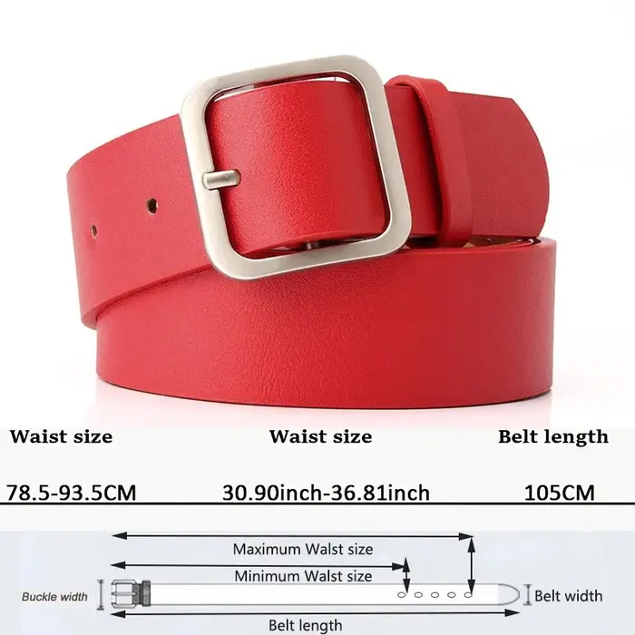 Ceinture en cuir PU pour femmes