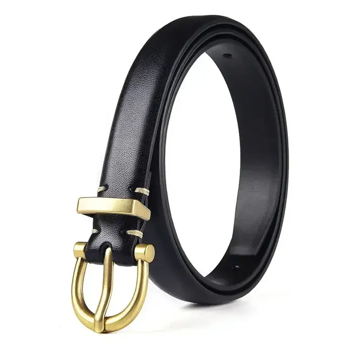 Ceinture en cuir véritable pour femme