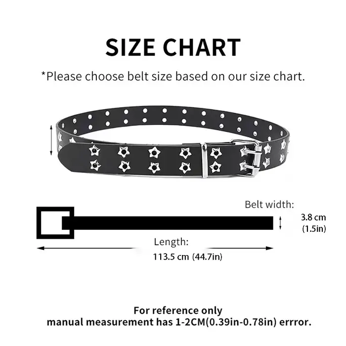 Ceinture pour femme à double trou