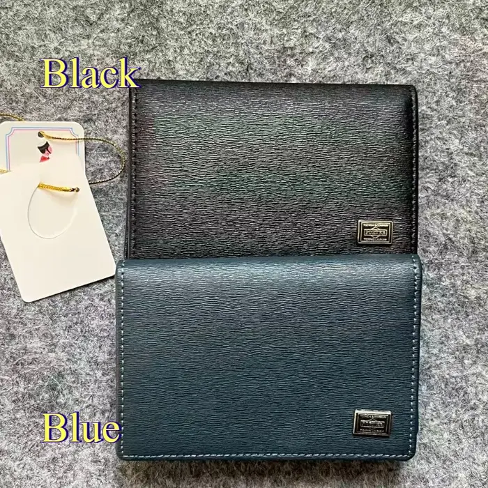 Portefeuille pliable en cuir véritable Porter 052-02207, mini porte-monnaie, porte-cartes, boîte cad