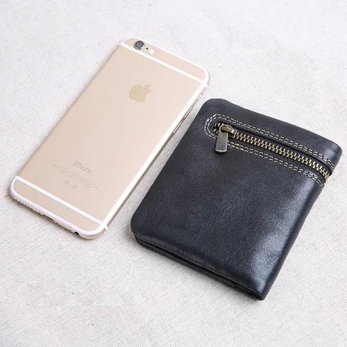 AETOO – portefeuille court en cuir pour hommes