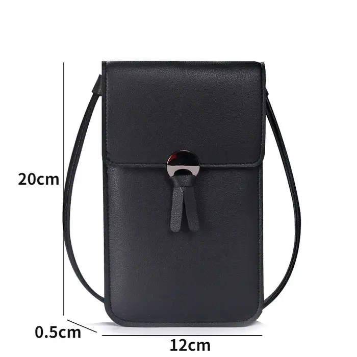 Portefeuille pour femmes, mini sacs à bandoulière en cuir, sacs à main avec porte-cartes et comparti