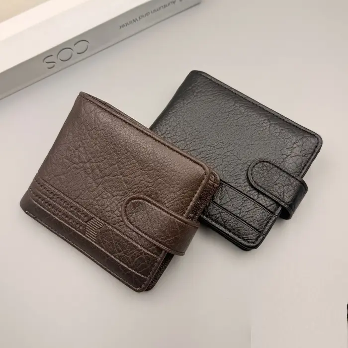 Portefeuille vintage pour homme en cuir
