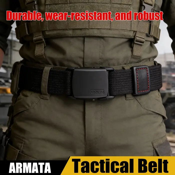 Ceinture en toile épaisse décontractée pour homme, style coréen, tendance, pour pantalon cargo