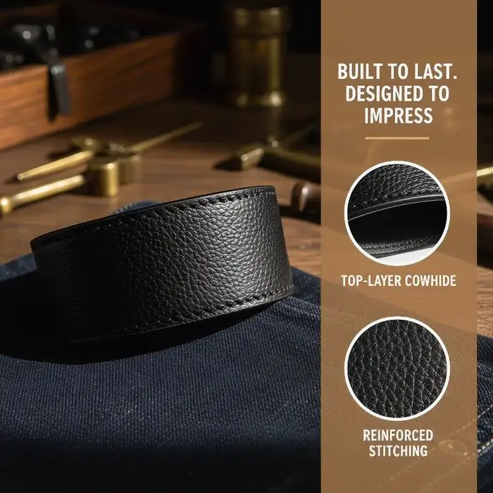 Lot de 5 boucles de ceinture pour hommes, accessoires en métal robustes pour ceintures décontractées et habillées