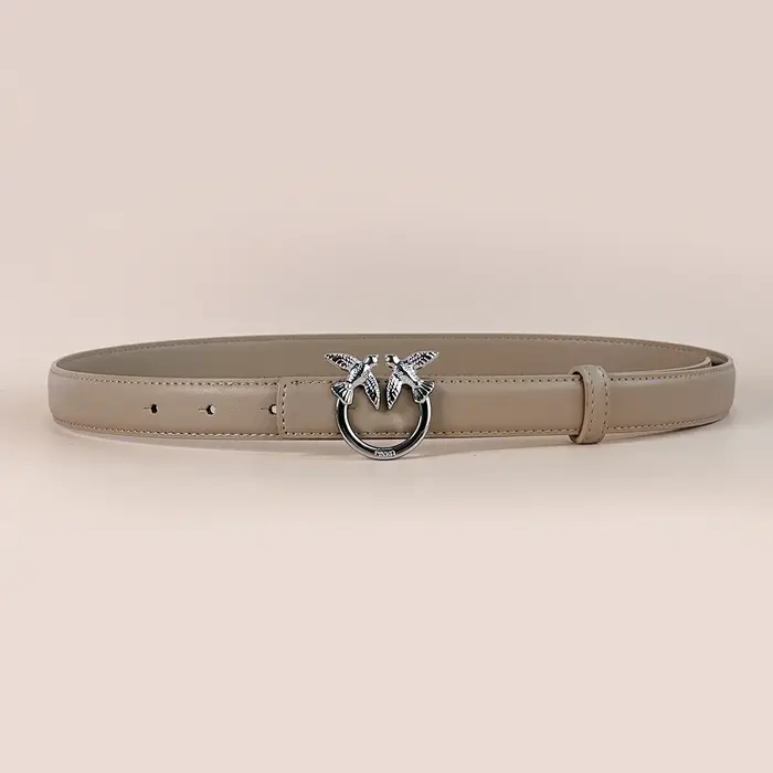 Ceintures de luxe pour femmes, style Y2K, avec boucle en métal argenté Love Birds, réglables, multic