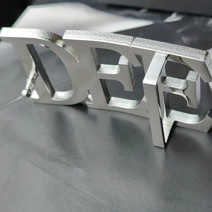 Ceinture personnalisée unisexe avec nom et lettres