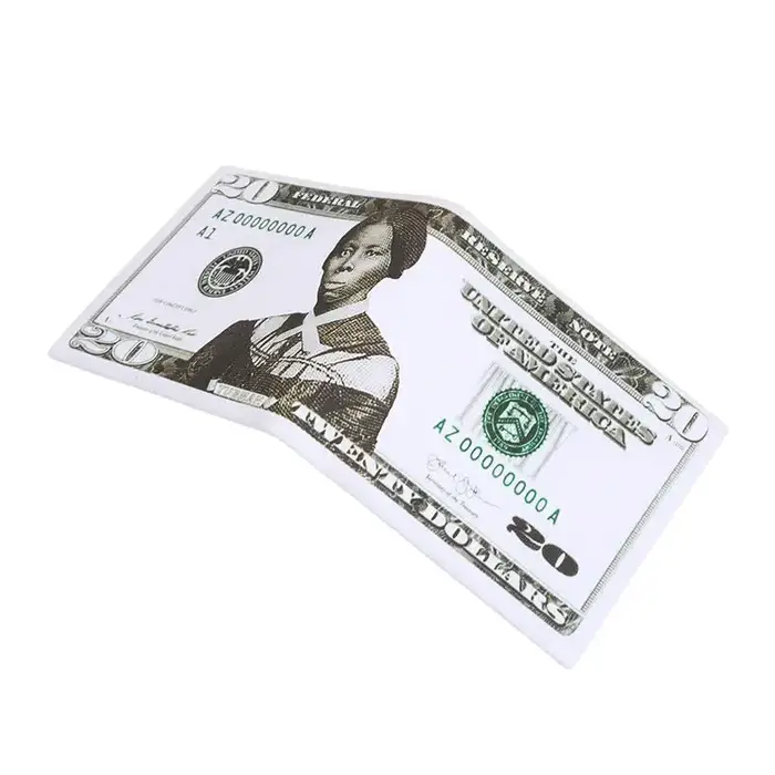 Portefeuilles pour hommes avec motif de Dollar américain portefeuille en cuir PU