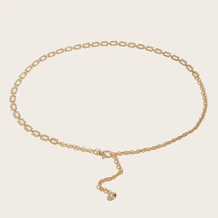 Ceinture tendance pour femme avec strass