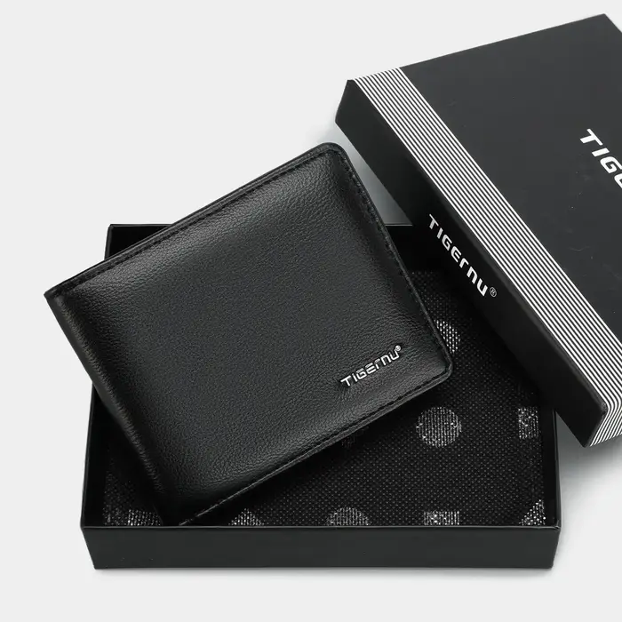 Tigernu luxe hommes portefeuille en cuir synthétique polyuréthane portefeuille RFID porte-monnaie petit Mini porte-carte portefeuille d'affaires sacs à cartes portefeuille de haute qualité