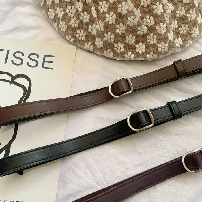Ceinture en cuir PU de luxe pour femmes
