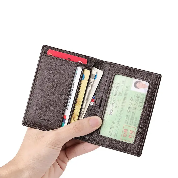 Porte-cartes en cuir pour hommes
