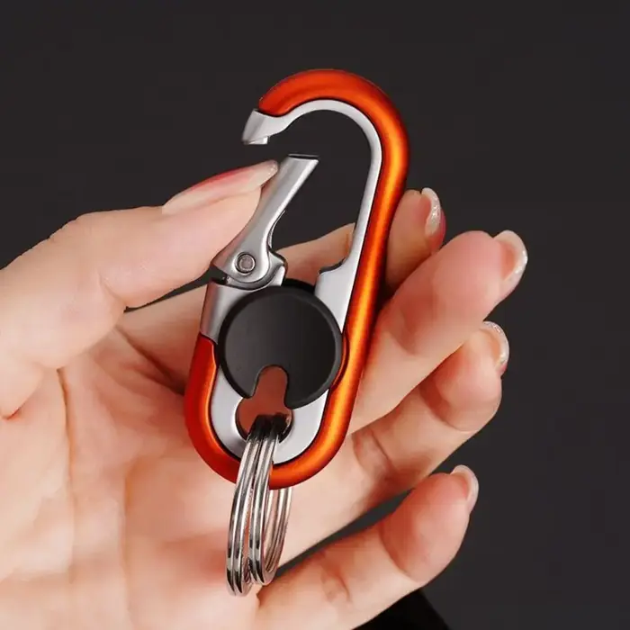 Cadeau pour homme boucle de clé en métal porte-clés d'affaires
