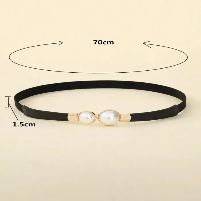 Ceinture de taille fine à breloque rétro élégante pour robe
