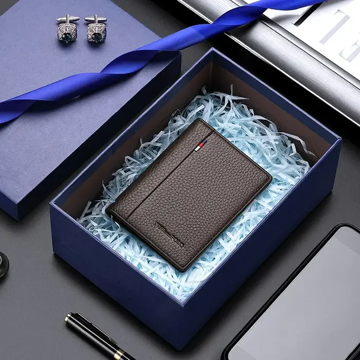 Marque de luxe Mini Ultra-mince petit portefeuille hommes court en cuir petit porte-carte portefeuille jeunesse en cuir véritable porte-monnaie WILIAMPOLO