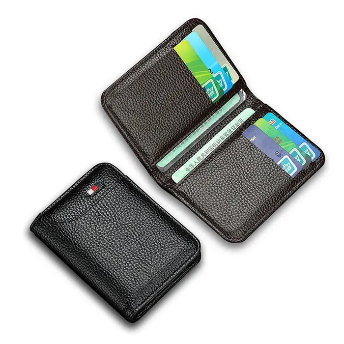 Porte-cartes de luxe en cuir pour hommes et femmes