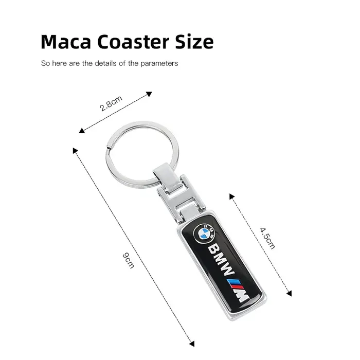 Porte-clés en alliage pour voiture BMW