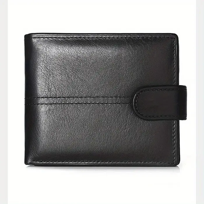 Portefeuille en cuir véritable pour hommes