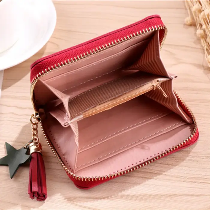 Femmes portefeuille mode PU court