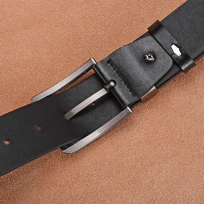 Cuir véritable pour hommes haute qualité boucle jean peau de vache ceintures décontractées affaires