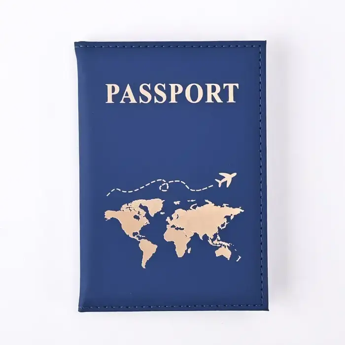 Porte-passeport en cuir pour femmes et hommes, organiseur de documents de voyage avec emplacements p