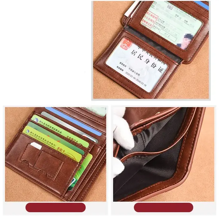 Portefeuille élégant pour homme en PU