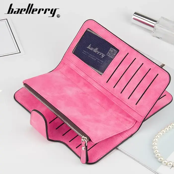 Portefeuilles longs en cuir PU pour femmes