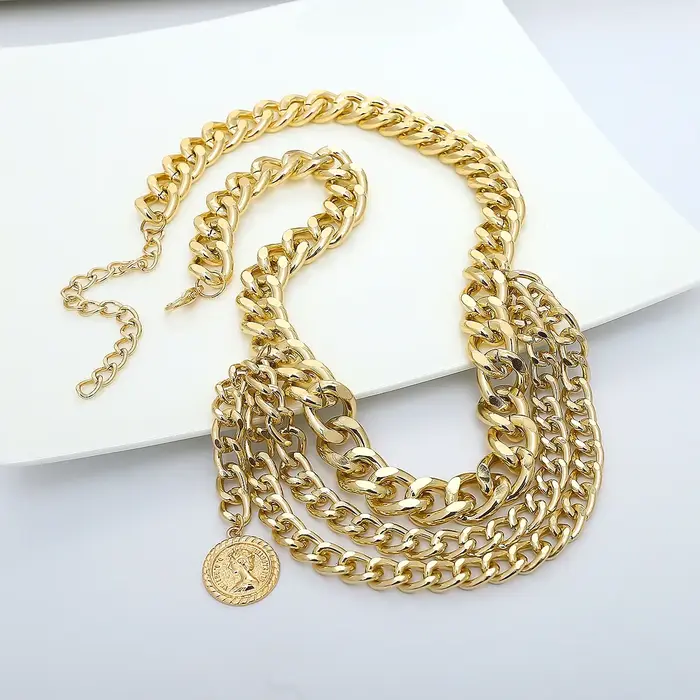 Gland or chaîne ceinture pour femmes robes marque de créateur de luxe Punk frange argent taille ceintures femme métal