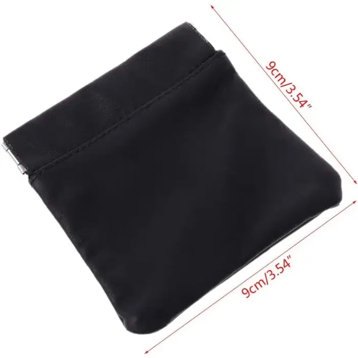 Porte-monnaie en cuir court portefeuille sac femmes hommes petit Mini enfants fille argent changemen