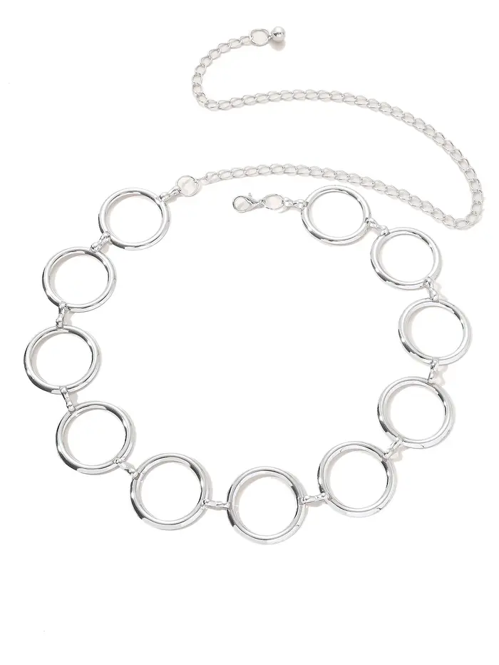 Ceinture de chaîne à décor circulaire