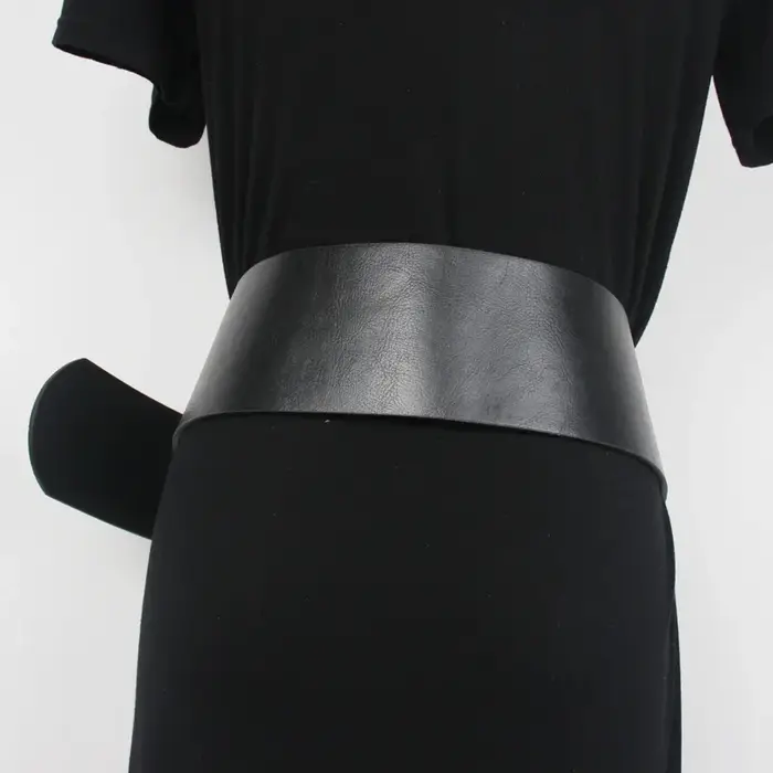 Grande boucle en métal ceinture de taille femmes Vintage marque de luxe concepteur large
