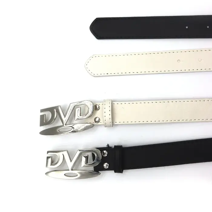 Ceinture unisexe à boucle DVD au design nostalgique