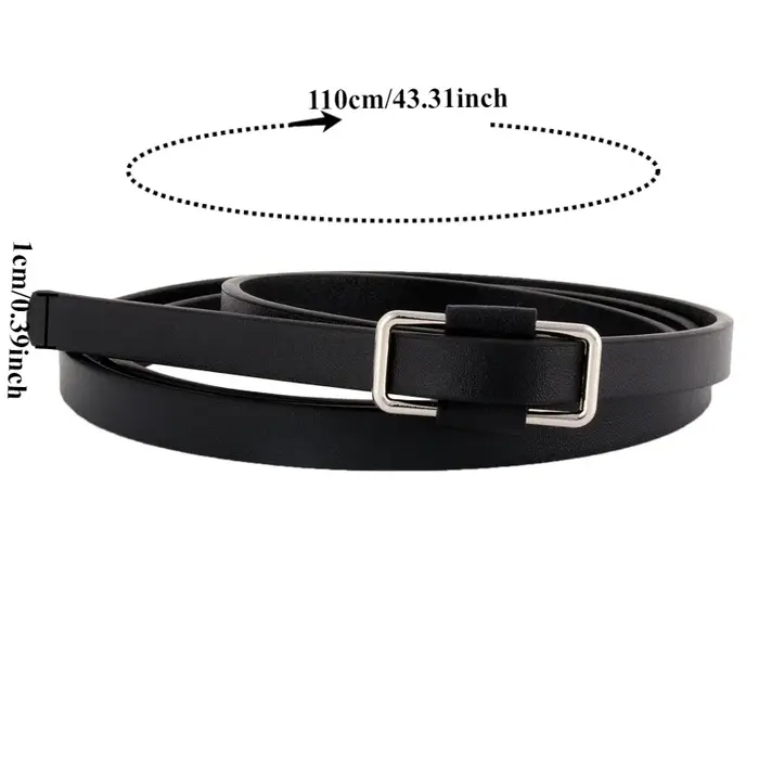 Ceinture fine de style coréen avec détail noué – Tendance
