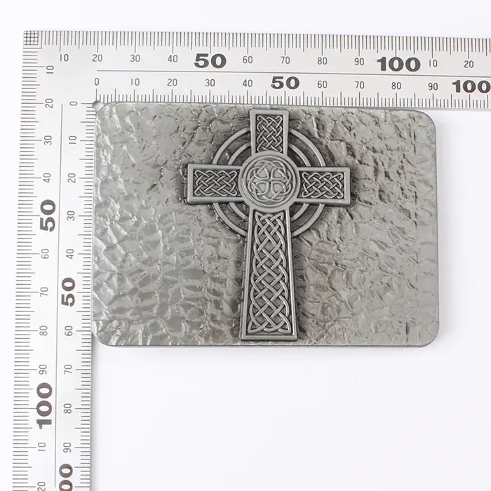 Boucle de ceinture en alliage, croix de Jésus Sauveur religieux