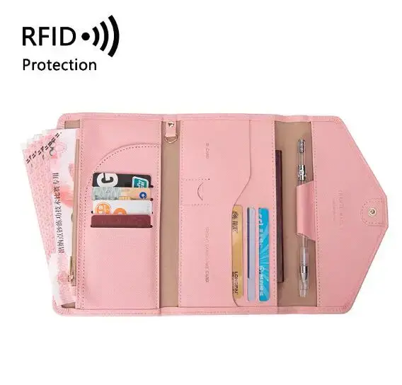 Couverture de passeport de voyage pliable