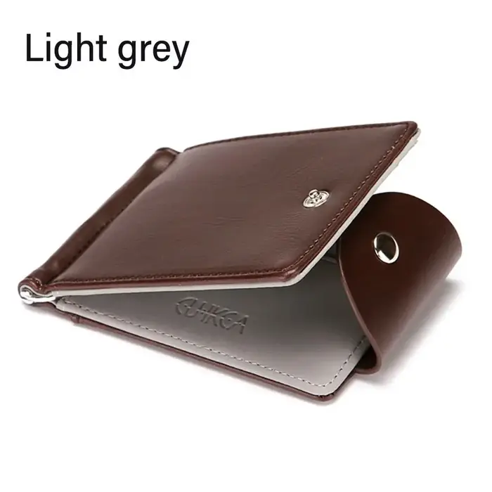 Portefeuille en cuir PU pour hommes, porte-cartes, sac à main de mode masculin, petit sac d'argent à