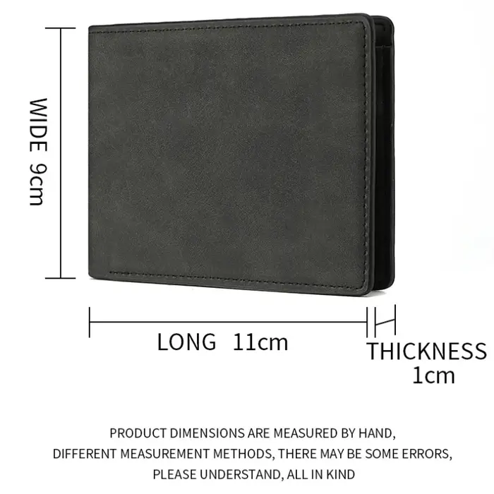 2025 nouveau portefeuille hommes véritable cuir PU mâle court fermeture éclair Simple