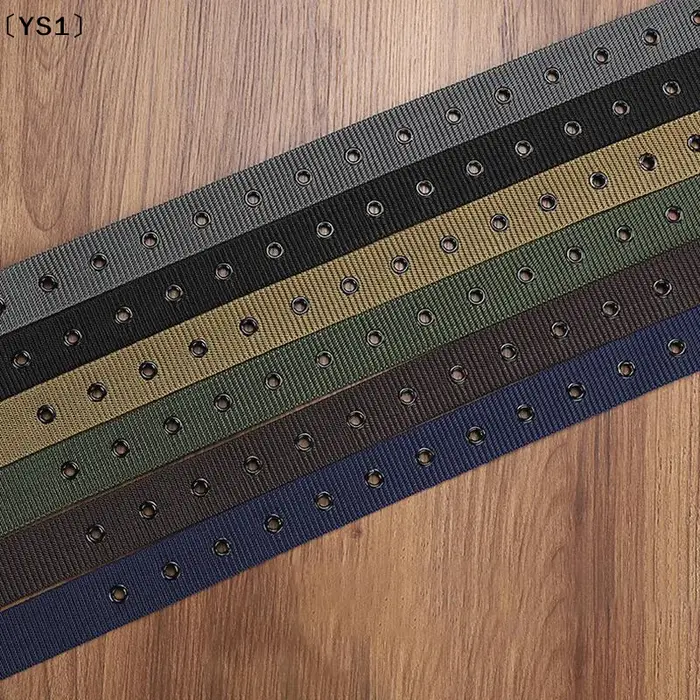 〔YS1〕Ceinture pour homme en toile poreuse avec boucle à ardillon