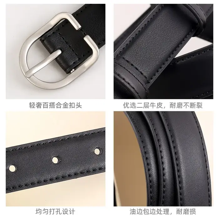 Ceintures de taille en cuir véritable pour femmes