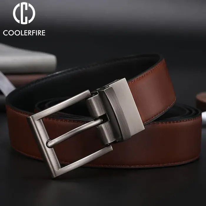 Ceinture réversible décontractée de haute qualité pour homme